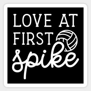 Love At First Spike Volleyball Girls Boys Cute Funny Magnet